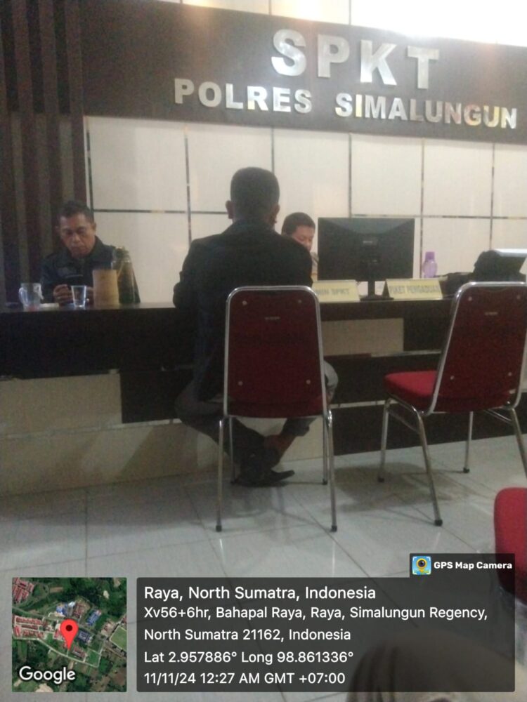 Dianiaya, Ketua Maujana di Nagori Pokkan Baru Ronal Sinaga Polisikan Pelaku