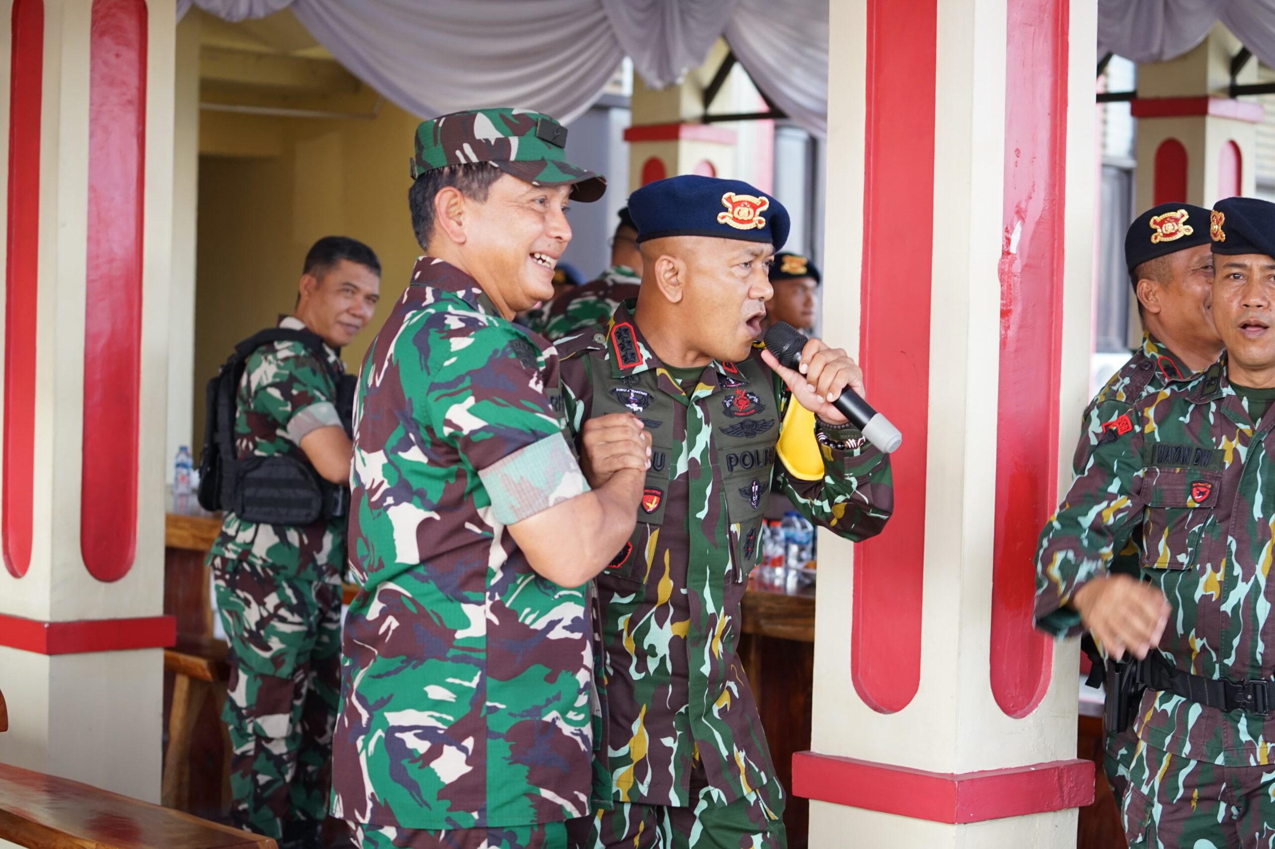 Dansat Brimob Polda Sumut Terharu Mendapat Kejutan dari Kodam I/BB di HUT ke-79 Korps Brimob Polri