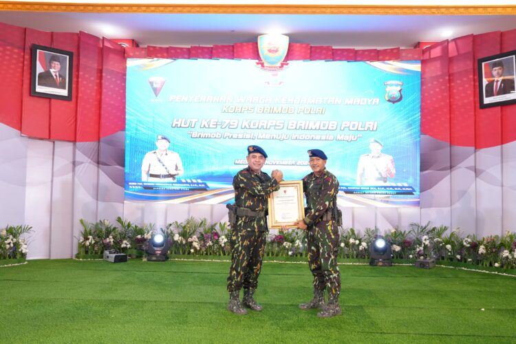 HUT ke-79 Korps Brimob Polri, Kapolda Sumut Terima Penghargaan Warga Kehormatan