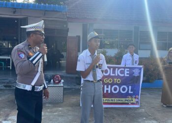 Sat Lantas Polres Simalungun Bekali Siswa SMKN 1 Edukasi Disiplin Berlalu Lintas 
