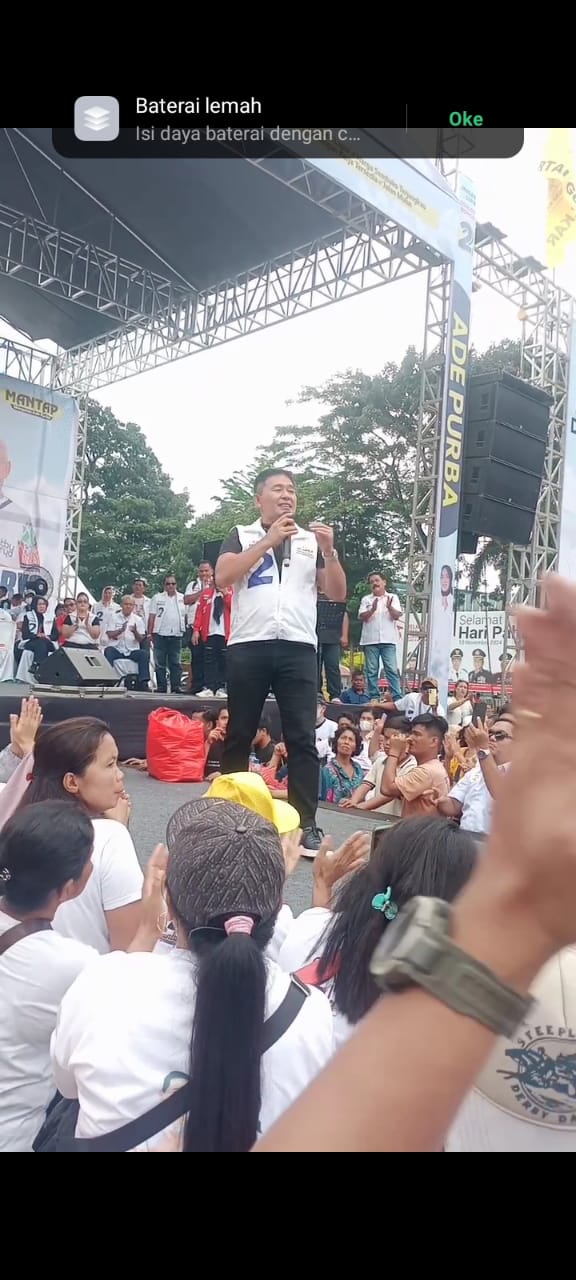 7.000 Massa Padati Kampanye Akbar Paslon Nomor 2, Mangatas Silalahi-Ade Purba