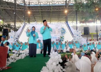 5000 Kaum Ibu Hadiri Sholawatan Srikandi Pematangsiantar, Kampanye Susanti-Ronald