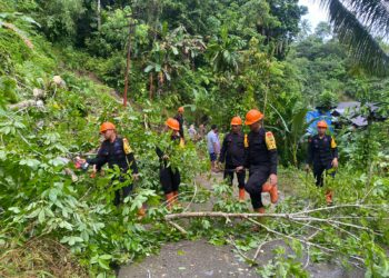 SAR Kompi 4 Batalyon C Pelopor Sat Brimob Polda Sumut Gerak Cepat Dampak Longsor di Desa Onowaembo Gunung Sitoli