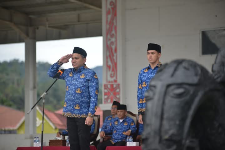 Bupati Pakpak Bharat Pimpin Upacara Peringatan Hari Korps Pegawari Republik Indonesia ke - 53