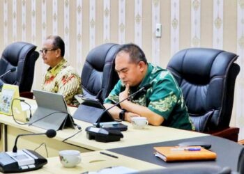 Plt Bupati Simalungun Hadiri Pertemuan Forkopimda Sumut Dengan Tim Desk Koordinasi Pilkada Serentak Dari Kemenko Polkam RI Secara Virtual