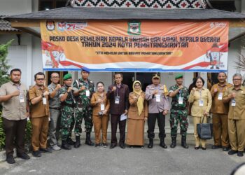 Wali Kota Pematangsiantar Monitoring 4 TPS Bersama Tim Desk Pilkada Kota Pematangsiantar