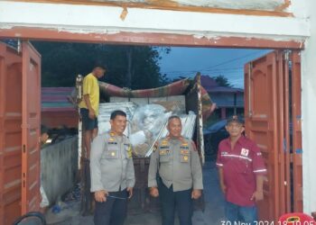 Polres Pematangsiantar Kawal Ketat Distribusi Logistik Pemilu Dari PPK Hingga Gudang KPU