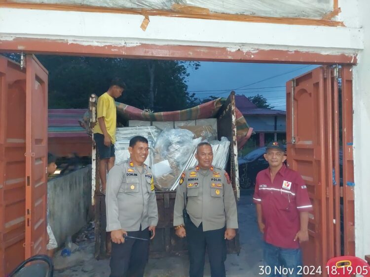 Polres Pematangsiantar Kawal Ketat Distribusi Logistik Pemilu Dari PPK Hingga Gudang KPU