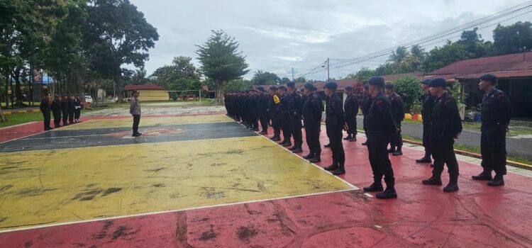 Personil BKO Sat Brimob Poldasu Kembali, Kapolres Pematangsiantar Sampaikan Terimakasih 