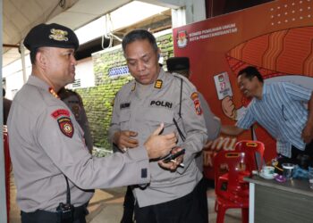 Wakapolres Pematangsiantar Monitoring Lokasi Rapat Pleno Pleno Penghitungan Suara Pilkada Serentak 2024