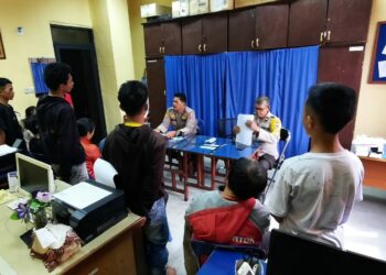 Digagalkan Saat Hendak Tawuran, Sat Binmas Polres Pematangsiantar Lakukan Pembinaan Lima Remaja