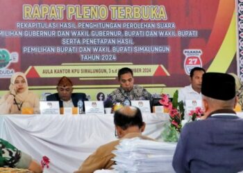 Wakil Bupati Simalungun Hadiri Rapat Pleno Terbuka KPU Tentang Hasil Perhitungan Suara Pilkada