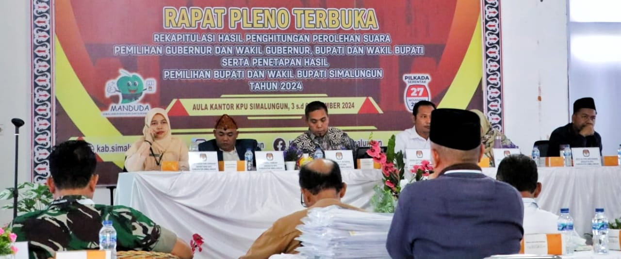 Wakil Bupati Simalungun Hadiri Rapat Pleno Terbuka KPU Tentang Hasil Perhitungan Suara Pilkada Wakil Bupati Simalungun Hadiri Rapat Pleno Terbuka KPU Tentang Hasil Perhitungan Suara Pilkada