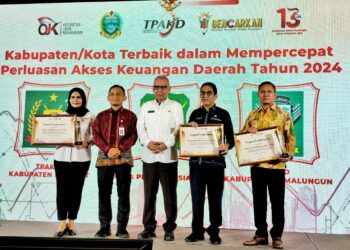 Dipimpin Radiapoh Hasiholan Sinaga, Pemkab Simalungun Berhasil Terima Penghargaan TPAKD Tahun 2024