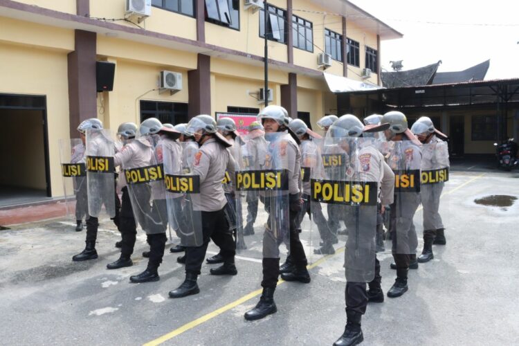 Antisipasi Gangguan Kamtibmas, Polres Pematangsianțar Laksanakan Latihan Dalmas