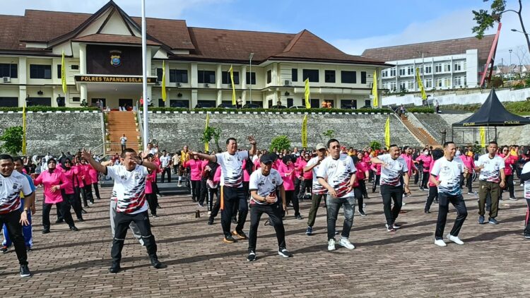 Personel Batalyon C Pelopor Satuan Brimob Polda Sumut Gelar Olahraga Lintas Instansi, Wujud Sinergi untuk Pilkada Damai 2024