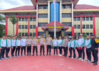 Dansat Brimob Polda Sumut Beri Dukungan dan Semangat kepada Atlet Inkanas Pengda Sumut Menuju Kejurda Inkanas Kapolri Cup 2024