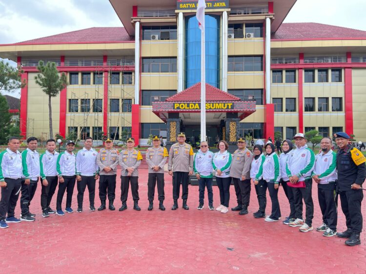 Dansat Brimob Polda Sumut Beri Dukungan dan Semangat kepada Atlet Inkanas Pengda Sumut Menuju Kejurda Inkanas Kapolri Cup 2024