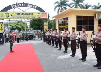 Perkuat Sinergitas TNI - POLRI, Polres Pematangsiantar Sambut Baik Kunjungan Pangdam I/BB