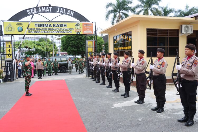 Perkuat Sinergitas TNI - POLRI, Polres Pematangsiantar Sambut Baik Kunjungan Pangdam I/BB