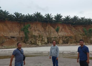 Sat Reskrim Polres Simalungun Lakukan Penyelidikan Tangkahan Batu Padas di Kebun PTPN IV