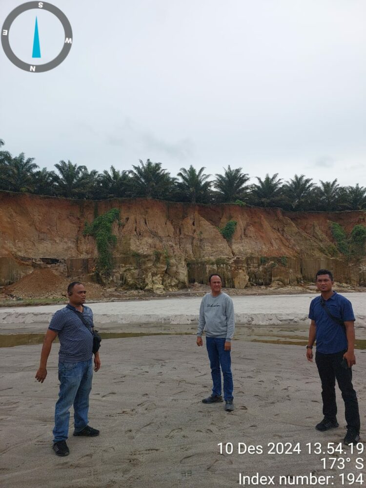 Sat Reskrim Polres Simalungun Lakukan Penyelidikan Tangkahan Batu Padas di Kebun PTPN IV