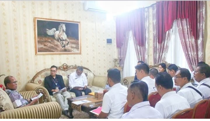 Pj Bupati Tapteng, Pimpin Rapat Evaluasi Penyaluran DAK Fisik Tahap III