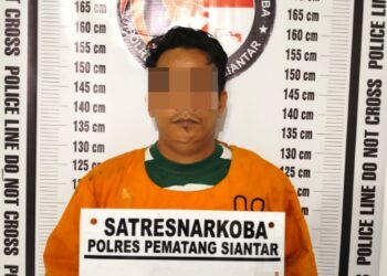 Polres Pematangsiantar Tangkap Pengedar Sabu di Jalan Nagur, Barbut Sabu 8,85 Gram