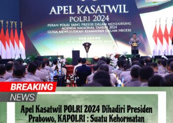 Presiden Prabowo Buka Apel Kasatwil Polri 2024, Kapolres Simalungun Turut Hadir di Akpol Semarang