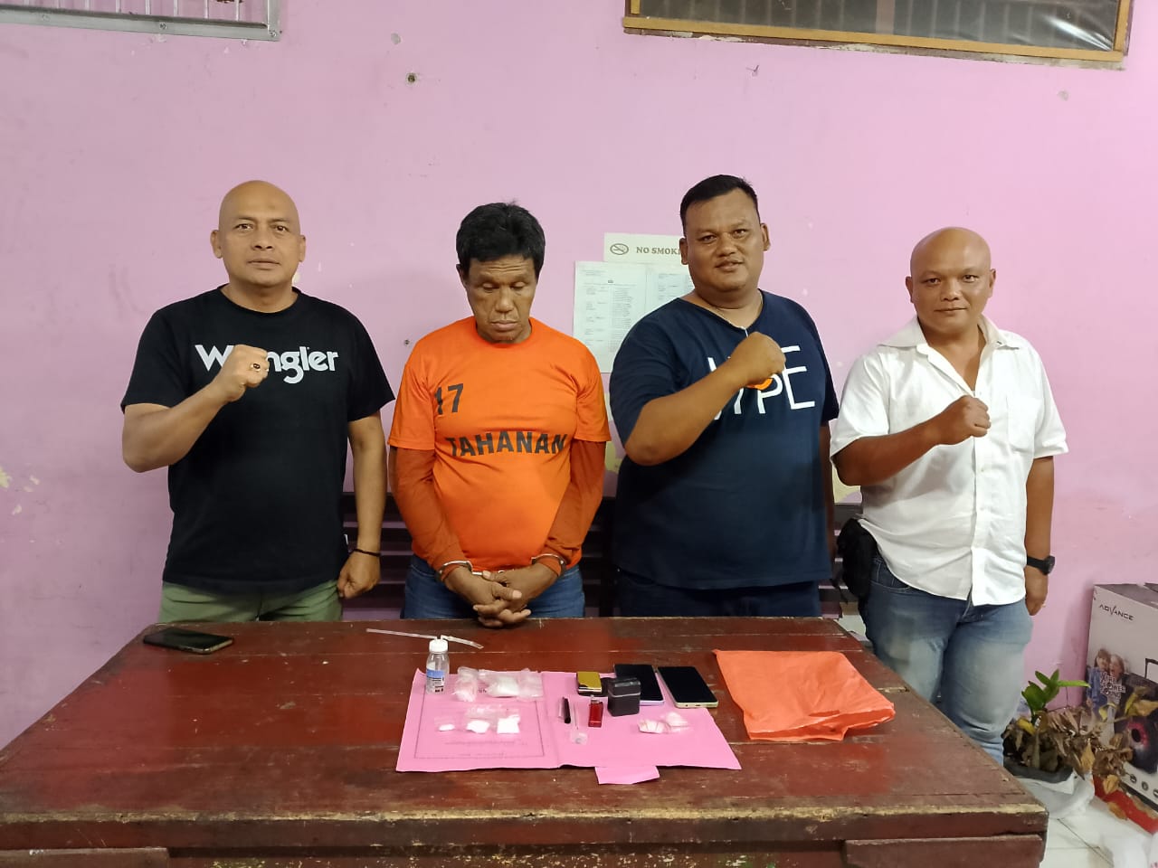 Polsek Perdagangan Berhasil Ciduk BD Sabu di Marihat Bandar,  Sabu 17,92 Gram Sabu Disita 