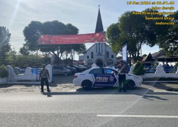 Polres Pematangsiantar Pastikan Pengamanan Ibadah Minggu di Sejumlah Gereja