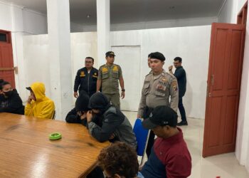 Sat Samapta Polres Siantar Bersama Satpol PP Giat Laksanakan Razia Pekat