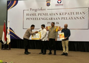 Kapolres Sibolga Terima Penghargaan Dari Ombudsman RI Tahun 2024, Polres Sibolga Kategori A