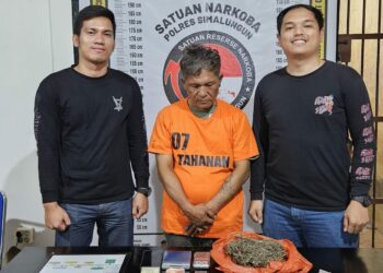Sat Narkoba Polres Simalungun Ringkus Pengedar Narkoba di Nagori Marihat Dolok