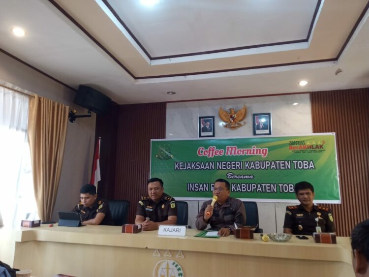 Kejari Toba Samosir Coffe Morning Bersama Insan Pers, Kajari: Nomenklatur Kejaksaan Toba Samosir Berganti Menjadi Kejaksaan Negeri Toba