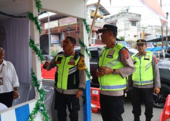 Kapolres Pematangsiantar AKBP Yogen Cek Kesiapan Pos Pam dan Yan Ops Lilin Toba 2024