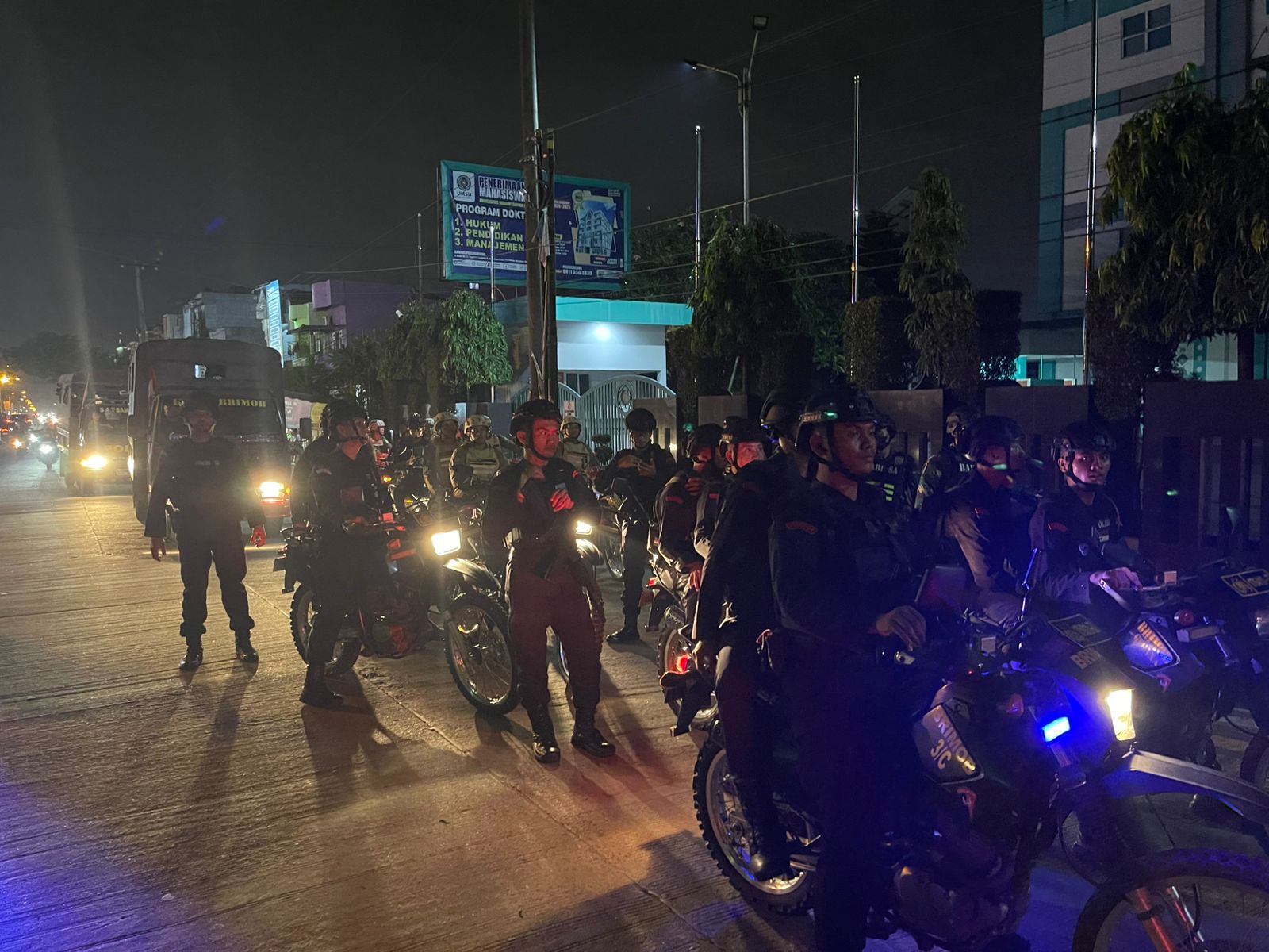 Patroli Gabungan Brimob Polda Sumut Mewujudkan Keamanan dan Kenyamanan Kota Medan