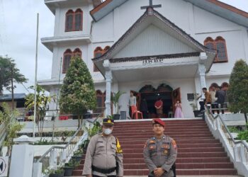 Polres Taput Terjunkan 161 Personil Amankan Perayaan Ibadah Natal Tahun 2024