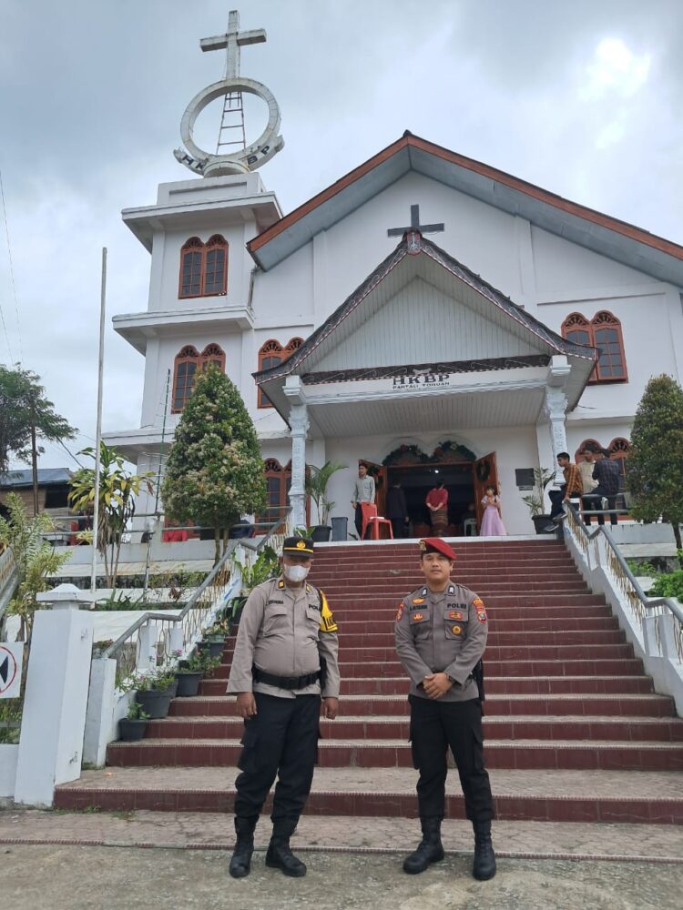 Polres Taput Terjunkan 161 Personil Amankan Perayaan Ibadah Natal Tahun 2024