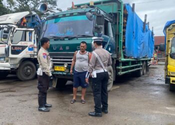 Langgar SKB Menhub Selama Nataru, Sat Lantas Polres Pematangsiantar Kembali Tertibkan 8 Truk 