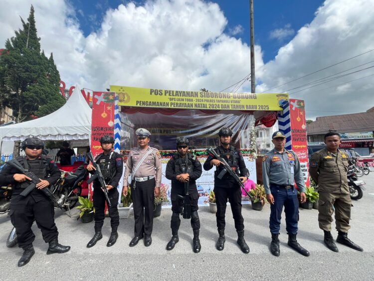 Operasi Lilin Toba 2024, Personil Batalyon C Satbrimob Polda Sumut BKO Polres Taput-Humbahas Ikut Patroli Skala Besar 