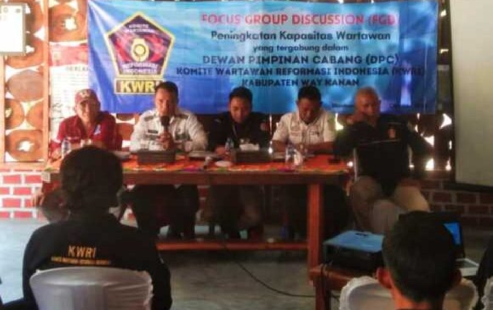 Buka FDG DPC KWRI Way Kanan, Kadis Kominfo Ajak Jurnalis Bersinergi Dengan Pemda Beritakan Pembangunan Bumi Ramik Ragom Oplus_131072