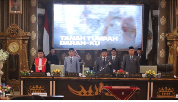 Bupati Adipati Hadiri Paripurna Pengucapan Sumpah/Janji Pimpinan DPRD Kabupaten Way Kanan Masa Jabatan 2024-2029