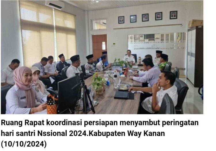 Kabupaten Way Kanan Siap Sukseskan Hari Santri Nasional Kabupaten Way Kanan Siap Sukseskan Hari Santri Nasional