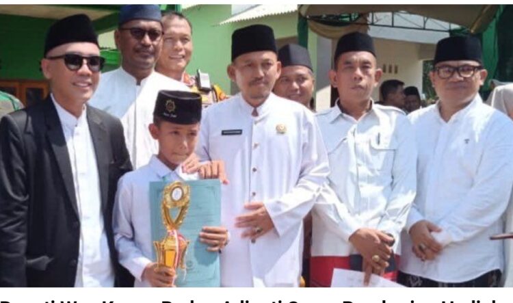 Bupati Way Kanan Beri Hadiah Umroh Kepada Santri
