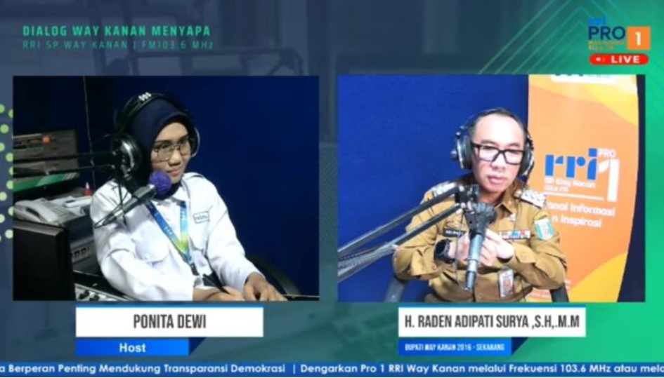 Dialog Way Kanan Menyapa, Bupati Adipati Sampaikan Capaian Selama 10 Tahun Menjabat