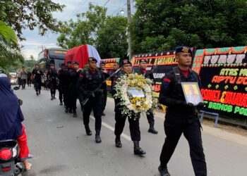 Satuan Brimob Polda Sumut Berduka, Upacara Kehormatan Iringi Kepergian Aiptu Dodi Ibrahim