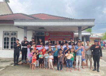 Batalyon A Brimob Polda Sumut Berbagi Kasih di Panti Asuhan Hasami Kasih