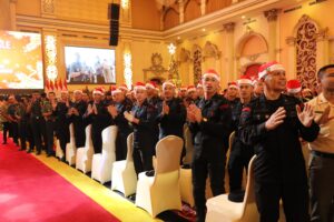 Personel Brimob Polda Sumut Hadiri Perayaan Natal Bersama Kasad di Wilayah Kodam I Bukti Barisan 