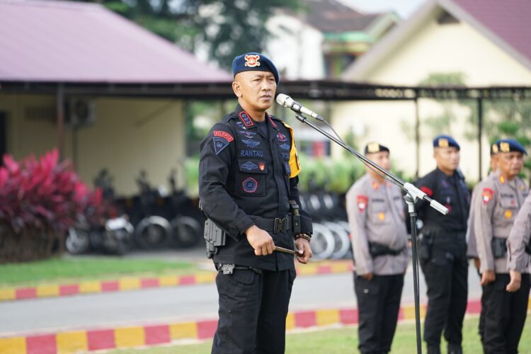 Apel Kesiapsiagaan, Dansat Brimob Polda Sumut : Syukur, Etika, dan Kesiapan Adalah Pilar Pengabdian